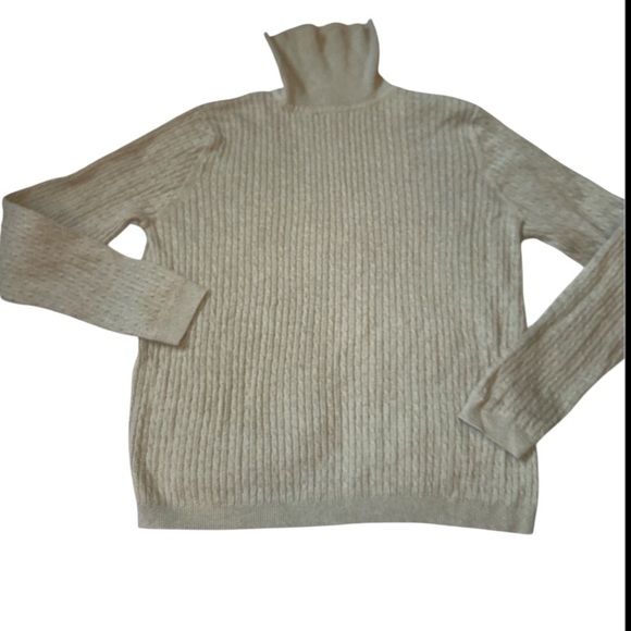 croft & barrow Sweaters - CROFT & BARROW RIBBED LIGHT GREEN TURTLENECK SWEATER SIZE LARGE